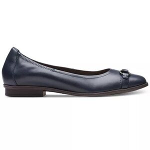 Clarks Lyrical Sky ballet flats with O-ring hardware NWT‎